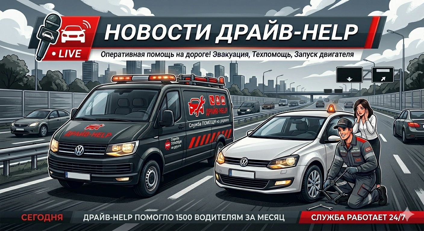 Драйв-HELP: Безлимитная автопомощь и эвакуатор по всей Беларуси от ДрайвПолюс