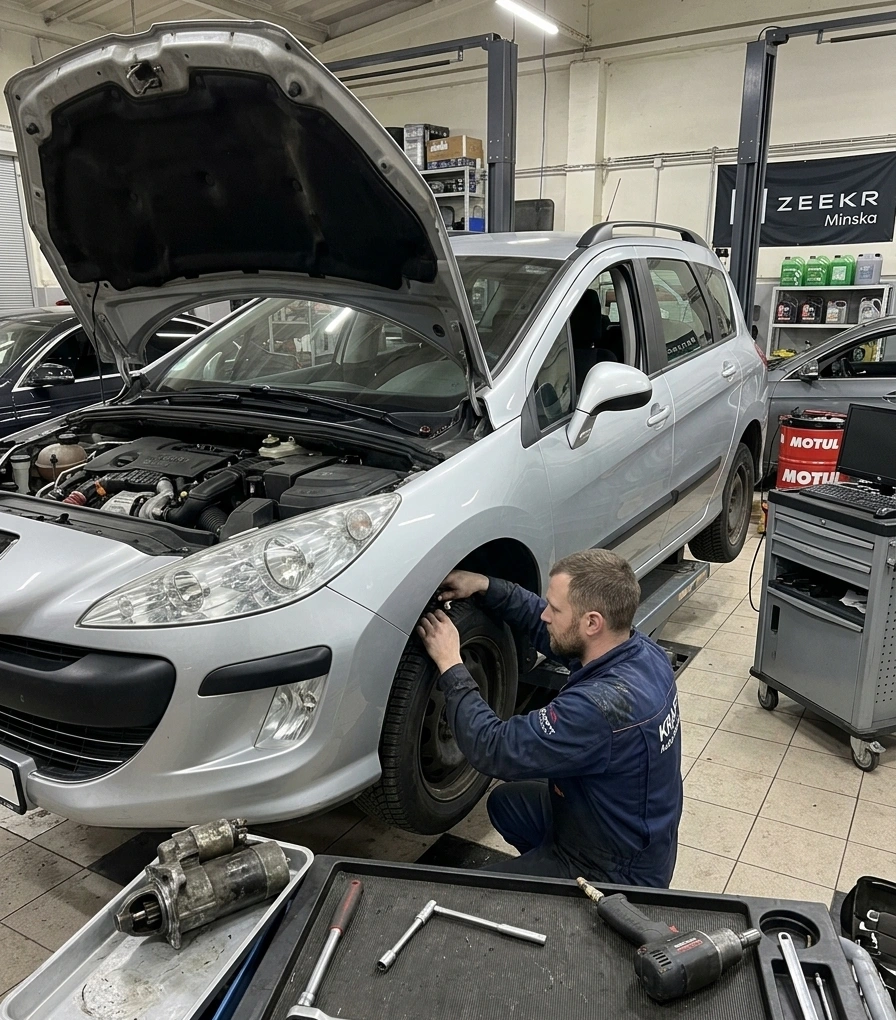 Замена стартера Peugeot 308 SW в Миорах по гарантии | ДрайвПолюс