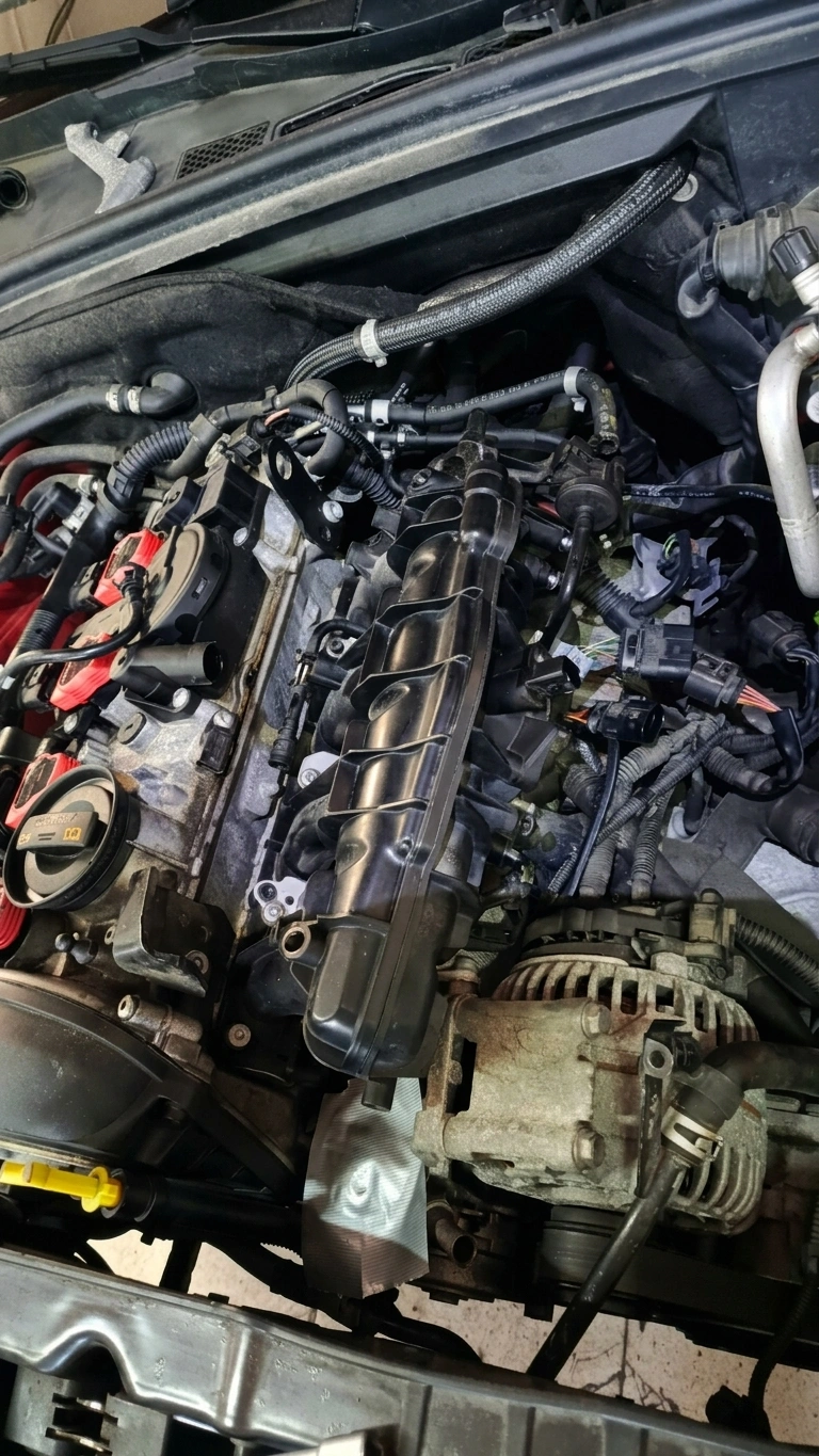 Дымит и не едет: ремонт Audi A4 1.8 TFSI по гарантии в Жлобине | ДрайвПолюс