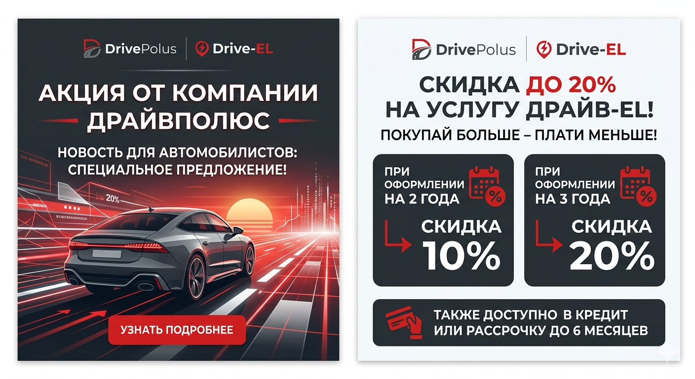 Скидка на услугу Драйв-EL