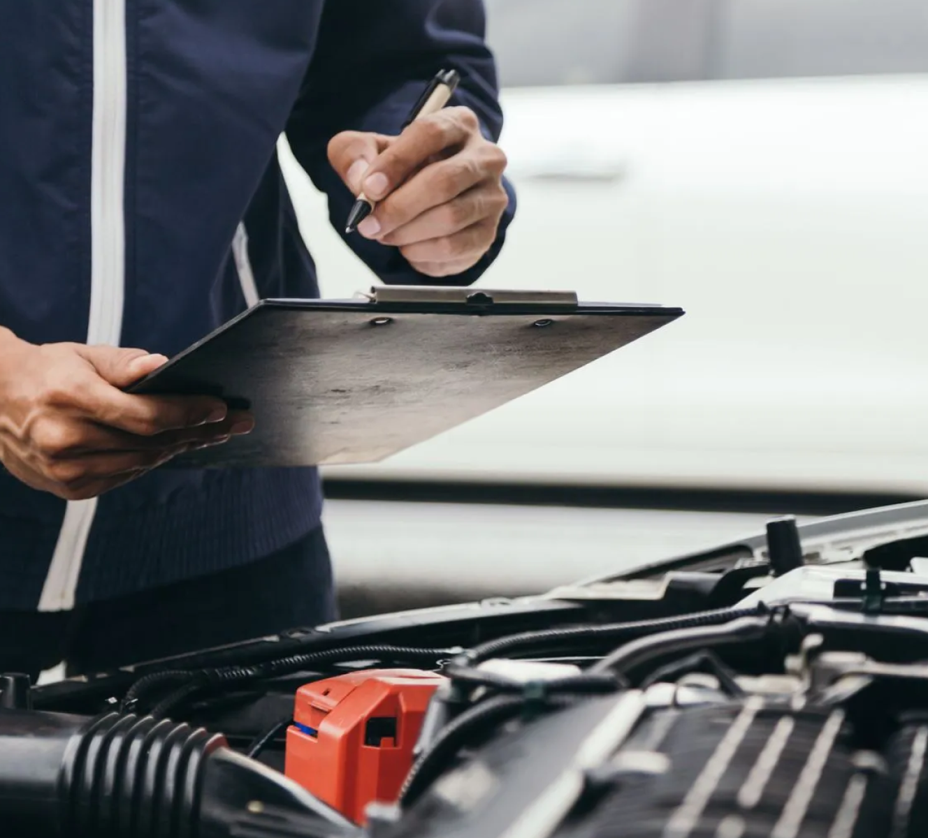 Процесс проверки автомобиля